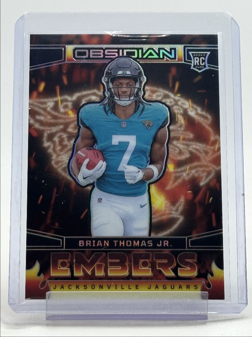BRIAN THOMAS JR. 2024 OBSIDIAN ROOKIE EMBERS CASE HIT SP JAGUARS RC Q4841
