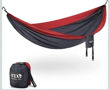 ENO Single Nest Hammock- 1 Person! Red&Black!! Nice!!
