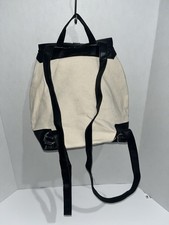 Deux Lux Beige/Black Women's Backpack Solid Stitching Accents