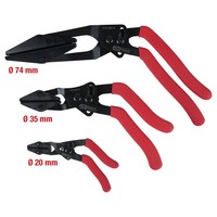KS Tools 115.5010 Stufenloser Schlauch-Abklemm-Zangen-Satz, Abgewinkelt, 3-Tlg