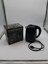 ovente electric kettle Double Wall 1.7 Liter Kd64b Black Non Slip Rotary Base