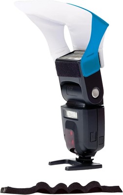 Lumiquest Flash Diffuser, Neon Blue, Ultrastrap Bundle, für externe Blitze