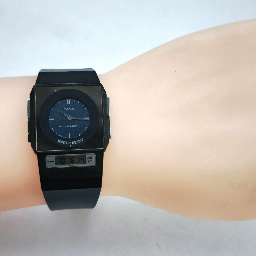 Casio FS-01 Film Watch PELA Dual Time Analog Digital … - Gem