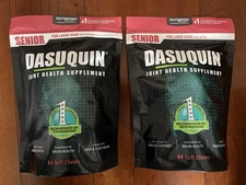 2 New Packs 84ct Dasuquin Senior Joint Health Supplement For Lg Dogs Exp 10/2027