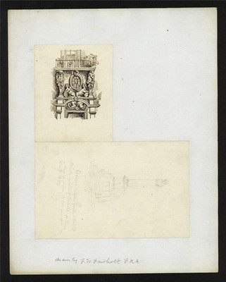 Friedrich Wilhelm Fairholt antike Zeichnungen - Architekturstudien - Grand Tour