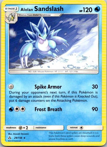 Alolan Sandslash 29/156 Ultra Prism Pokemon Lightly Played