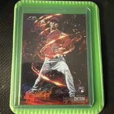 Shohei Ohtani 2018 Topps Fire Flame Throwers #FT-13 RC Rookie LA Dodgers