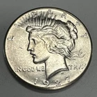 1927 $1 Peace Silver Dollar Ch AU+