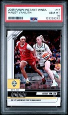 Graded 2025 Panini Instant Hailey Van Lith #17 Rookie RC Basketball Card PSA 10