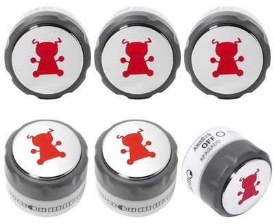 Semzohc 6-Pack 91538 Lighted Control Knobs Fit for Weber Summit Grill