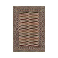 5'x7'1" Colorful Repetitive Boteh Design Hand Knotted Wool & Sari Silk Rug 92600