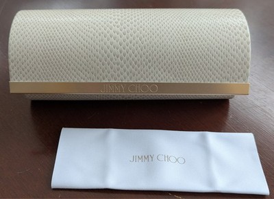 NEW Authentic Jimmy Choo Small Snake-skin Eyeglass Case  display picture 1