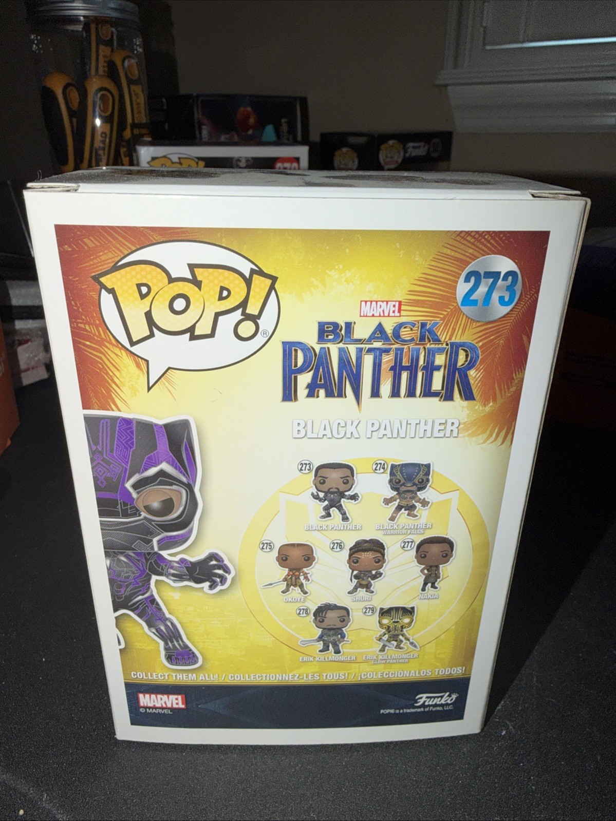 Black Panther (273) (Marvel) Target Exclusive Glow In The Dark GITD Funko Pop thumbnail 3