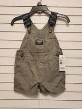 Oshkosh B'Gosh Baby Overalls In Olive And Navy Size 6months NWT
