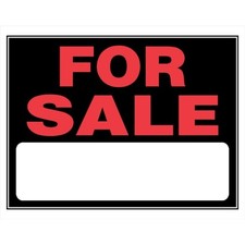 15 In. x 19 Inch Size Weatherproof Plastic Auto FOR SALE Sign Durable Sell Car
