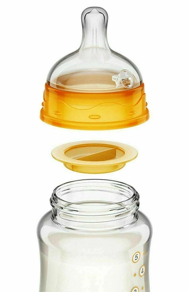 Smilo Baby Anti-Colic Bottles, Orange, 5 Ounce, 3 Count - New in Box - Image 4 of 4