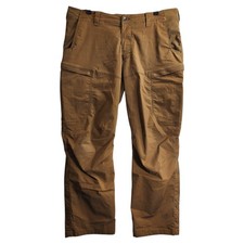 5.11 TACTICAL Apex Pants Mens 38X30 Brown Canvas Flex Tac Utility Cargo 74434