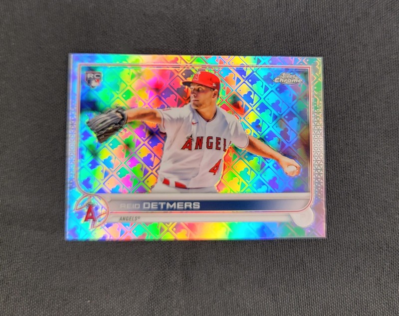 🔥Reid Detmers🔥2022 Topps Chrome Logofractor ROOKIE Refractor #86 💎SHARP💎