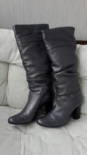 Women Tosca Blu Boots Grey Leather 36