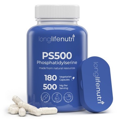 Phosphatidylserine Pure 500mg   180 Vegetarian Pills, 3-Month Supply,...