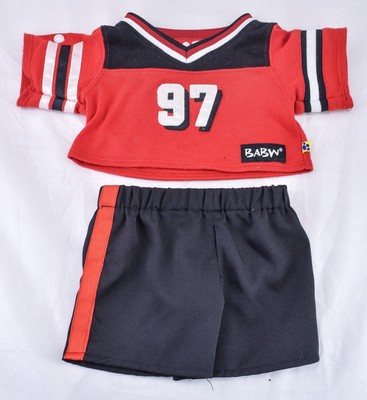 Build A Bear Clothing Red Black Jersey #97 Black Shorts