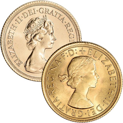 Great Britain Gold Sovereign Coin .2354 oz - Elizabeth II - BU - Random Date