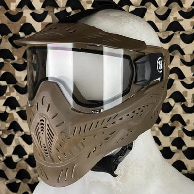 NEW HK Army HSTL Thermal Paintball Mask - Tan w/ Clear Lens