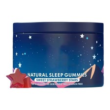 Lulla Bites Natural Sleep Gummies Strawberry Stars Flavor 60 Gummies