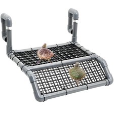 Fhiny Hanging Turtle Basking Platform, Plastic Platform C, Grey