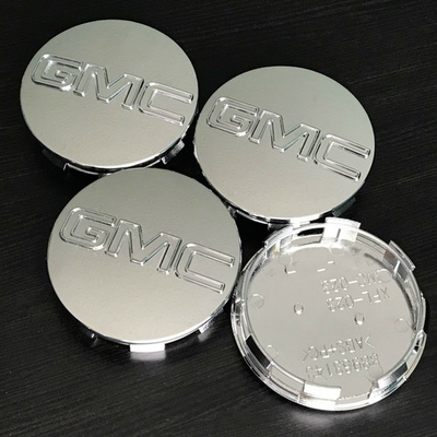 #ad #ad 4ps 83mm 3.25 Inch GMC Glossy Silver Wheel Center Caps Fits Sierra Yukon Denali $20.99