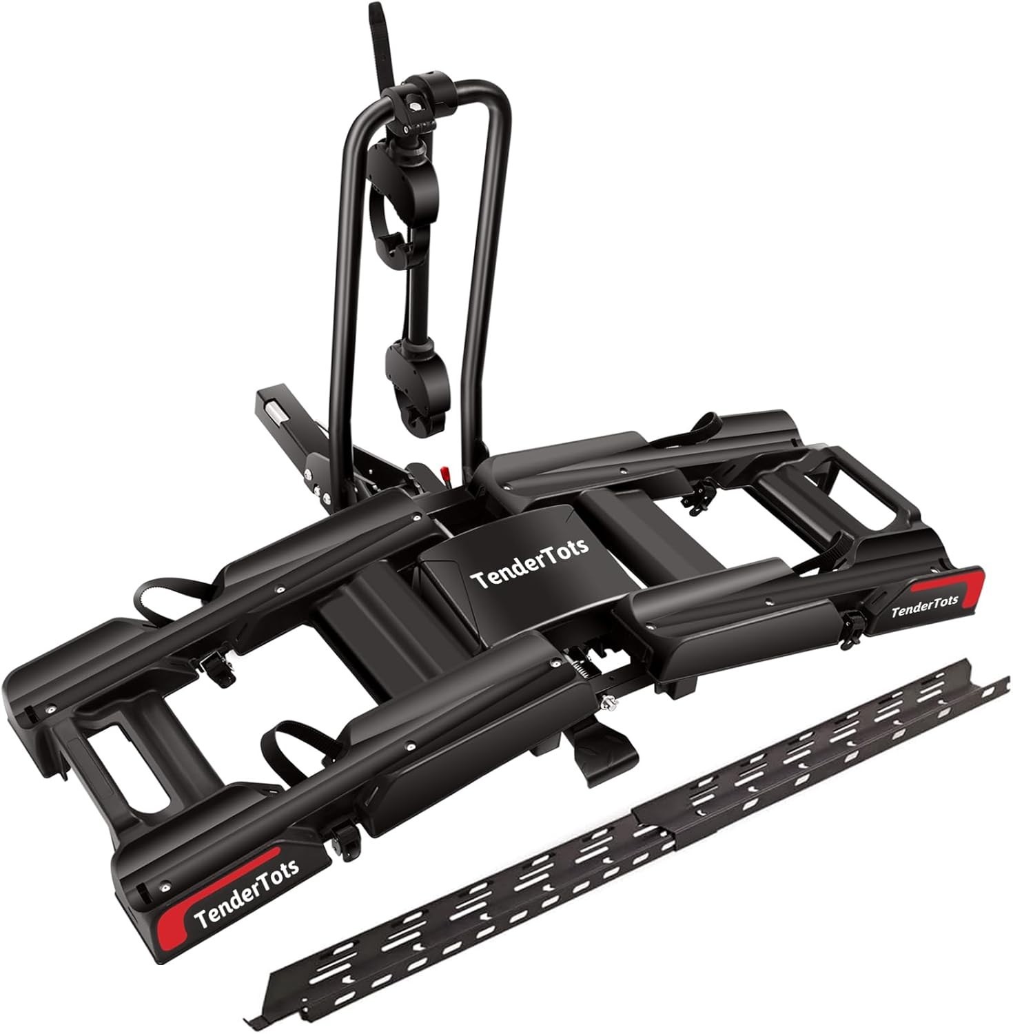 EBike Rack with Ramp for 2 Heavy Ebike, Fits 5'' Fat Tire Hitch Bike Rack
