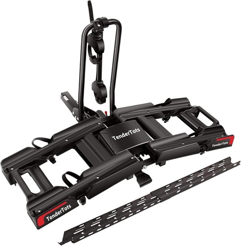 EBike Rack with Ramp for 2 Heavy Ebike, Fits 5'' Fat Tire Hitch Bike Rack