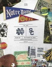 2025 Notre Dame Fighting Irish vs USC Trojans Football Program MT