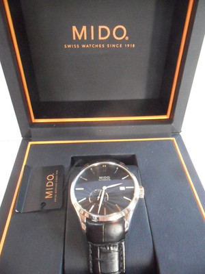 LN S/S Men's Mido Belluna II 25J Swiss Automatic Watch M024.428A Box & Hang Tag