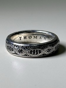 Thomas Sabo Anello a Fascia Unisex Argento, Argento Sterling 925 TR2208-643- 11-52