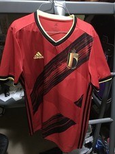 adidas Men's Red Aeroready 2020/21 Belgium Home Kit Size Medium