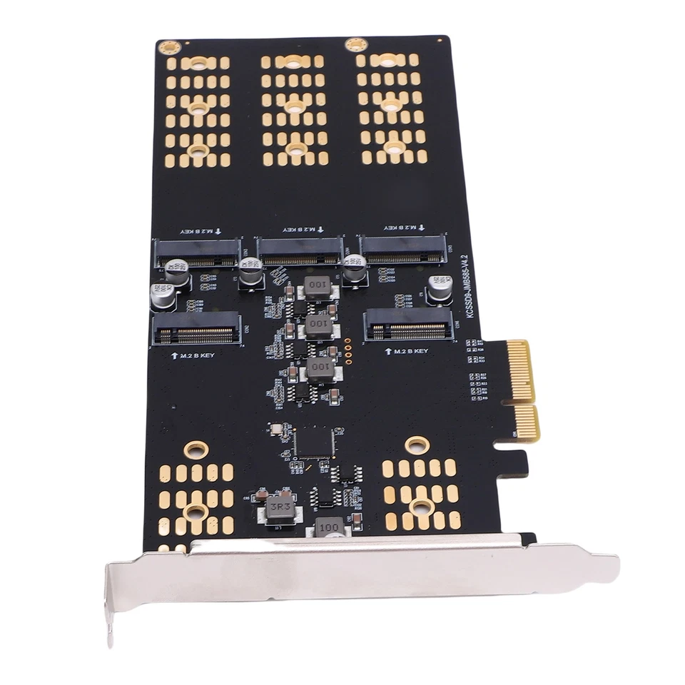 M.2 PCIe To M.2 Serial ATA SSD Adapter 5 Slot M.2 PCIe Expansion Card For 2 ND - Image 2 of 4