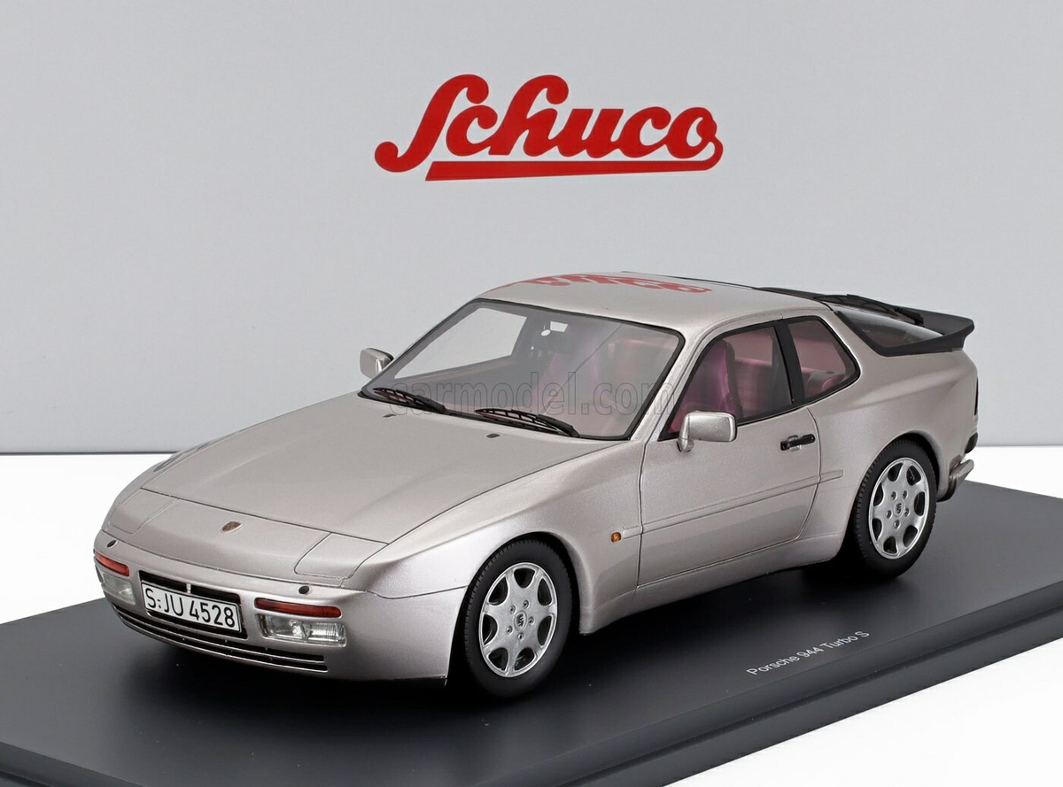 Schuco 1/18 Porsche 944 Turbo S 1986 Silver Diecast Model Car