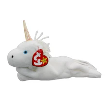 Ty Beanie Baby Mystic - MWMT (Unicorn Irredescent horn & Yarn Mane 1994)