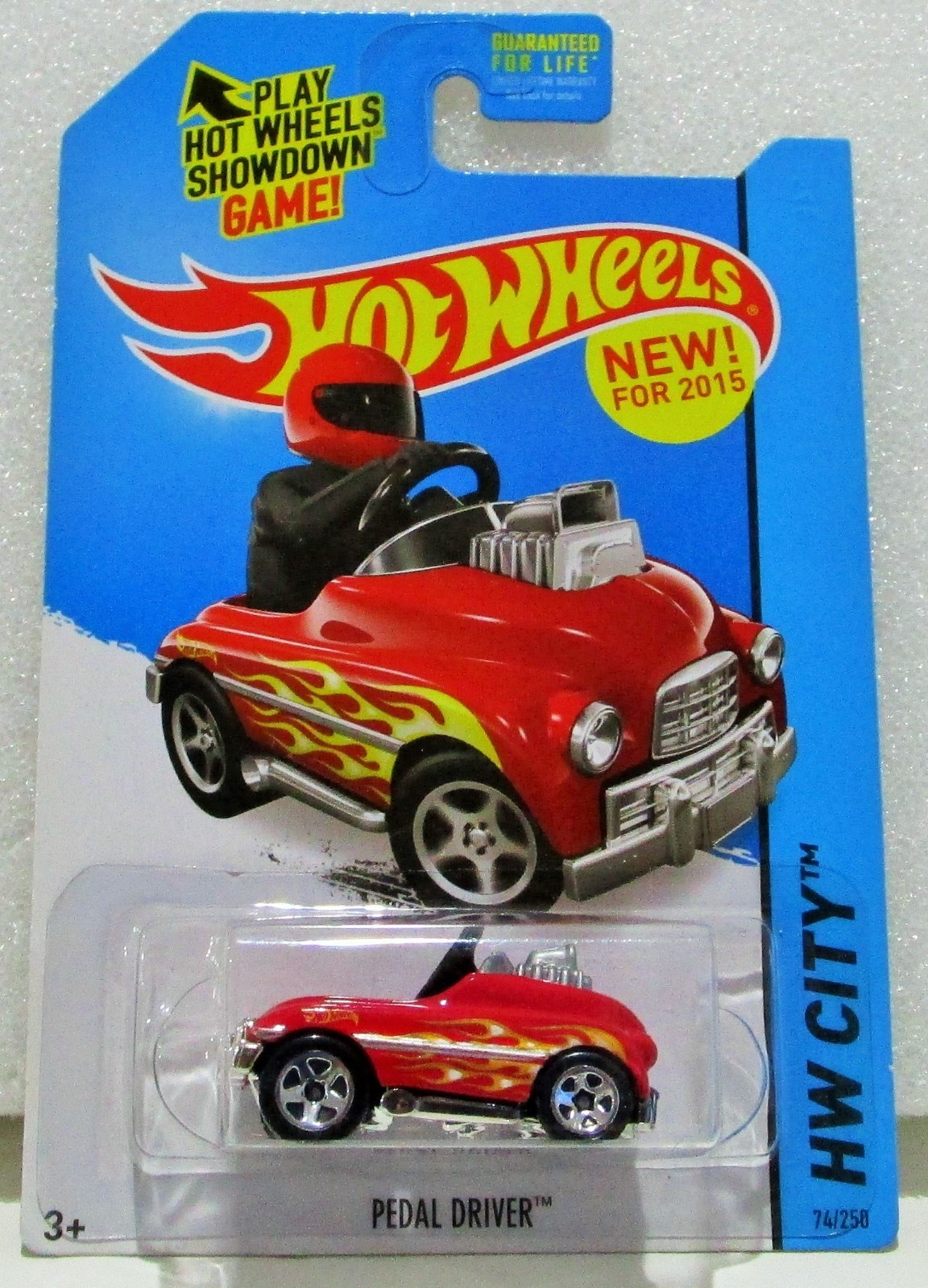 Hot Wheels 2015 basic series pedal driver red # 74 / 250
