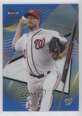 2020 Topps Finest Blue Refractor 130/150 Max Scherzer #78 0a4s