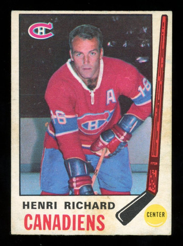 Henri Richard #163 1969 O-Pee-Chee card