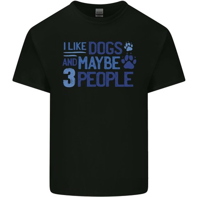 Ich Mag Hunde Und Vielleicht Drei Menschen Kinder T-shirt Kinder