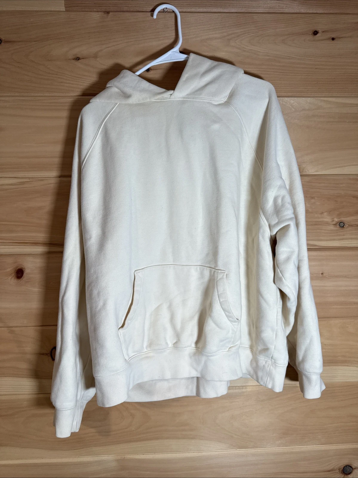 Felpa con cappuccio pull over Fear Of God Essentials Fear Of God Essentials (Ss21) crema grande