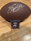 Saquon Barkley Signed Full Size Wilson Football w/COA  Eagles PLUS /50 Card