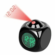 Alarm Clock Temperature Projection Multifunction Projector Home Digital Wall