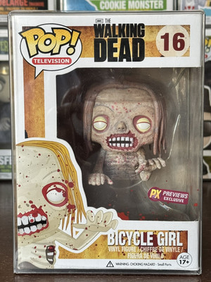 Funko Pop Figur Horror The Walking Dead Bicycle Girl 16 Bloody PX Previews Excl