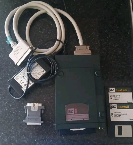 "iomega jaz" w/Power Supply,Data Cord,Install Floppies,Connector,Disc - 第 8/16 張圖片
