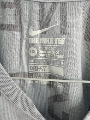 T-shirt uomo Nike XXL logo bianco manica corta Dri Fit - Foto 5 di 6