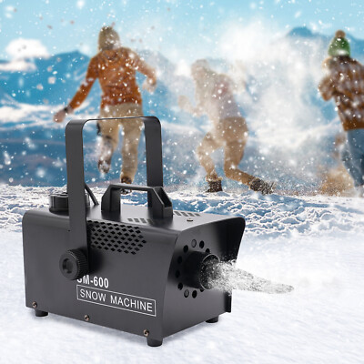 600W Snow Machine Stage Snowflake Maker for Christmas Party Snow Decor w/Remote